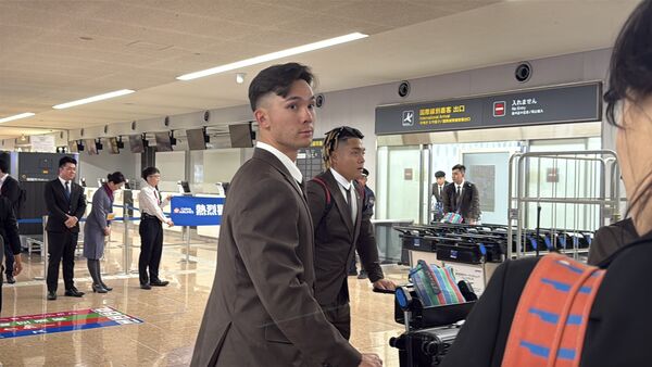 ▲中華隊抵達宮崎。（圖／球迷提供）