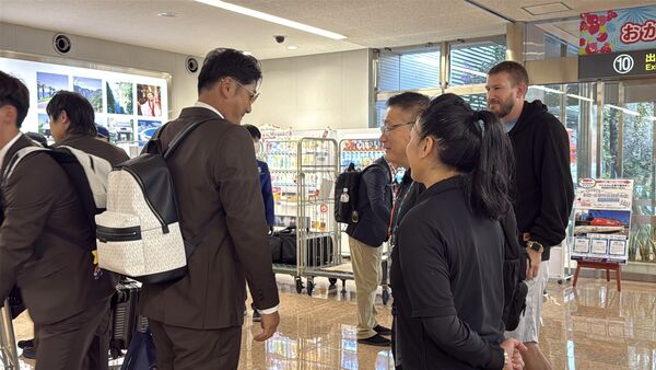 ▲中華隊抵達宮崎。（圖／球迷提供）