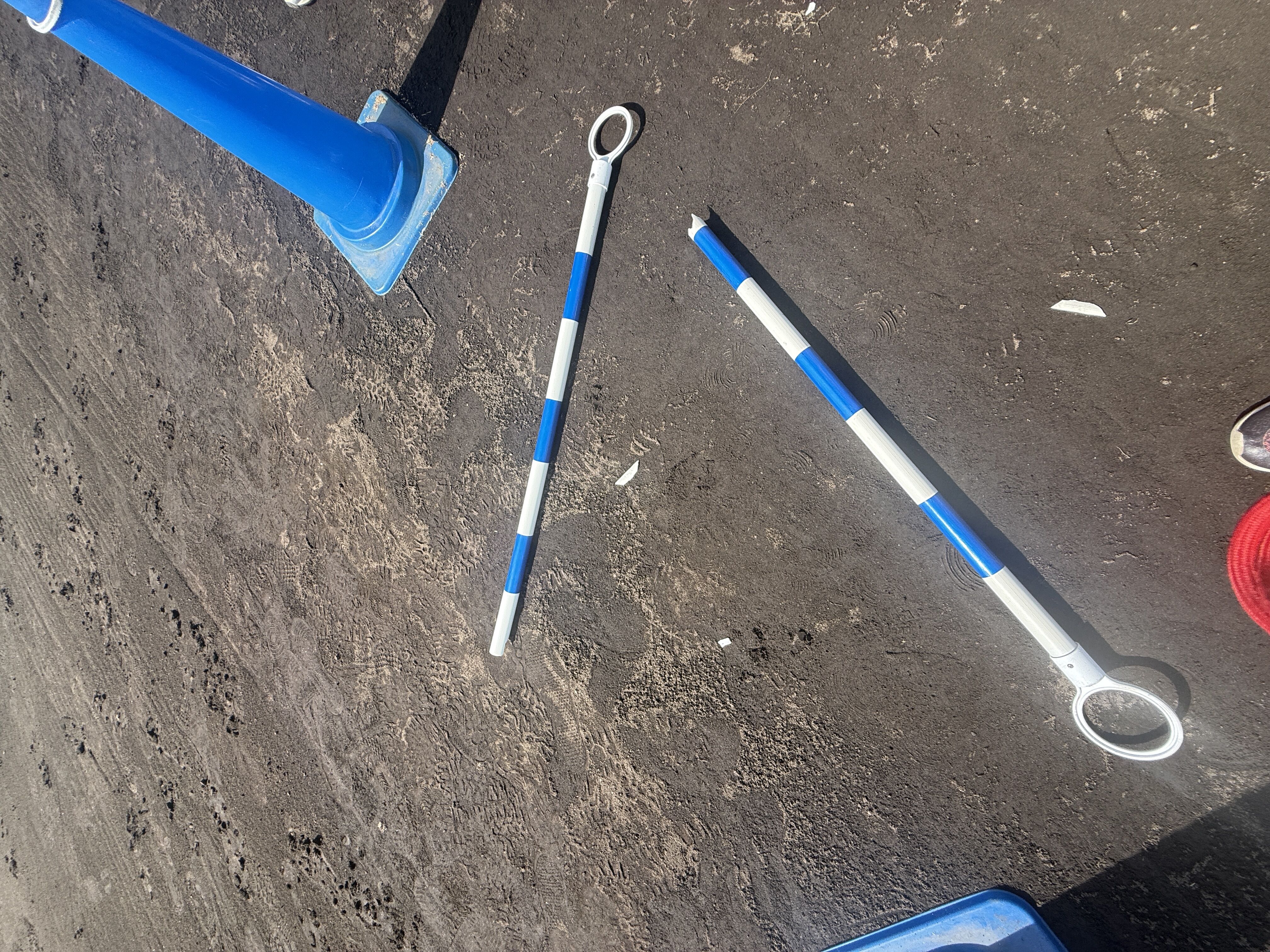 ▲▼李灝宇界外球斷棍。（圖／記者楊舒帆攝）