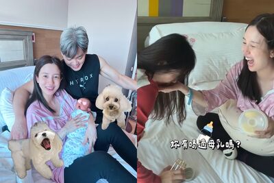 愛雅產後揪閨蜜「試喝母奶」　阿喜曝真實感想：像脫脂淡奶