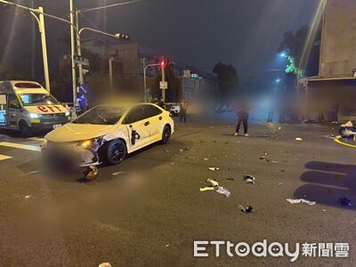 苗栗白牌車違規載客闖路口　害機車撞上「情侶檔1死1傷」