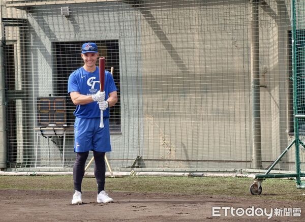 ▲中華隊宮崎練球，費爾柴德。（圖／記者楊舒帆使用VIVO手機拍攝 ）