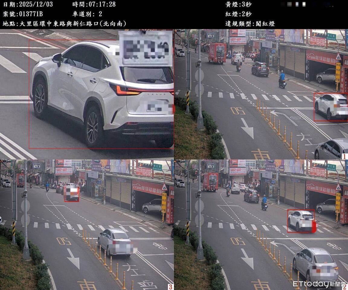 台中太平3路口科技執法這支最紅 整年拍出9197張罰單