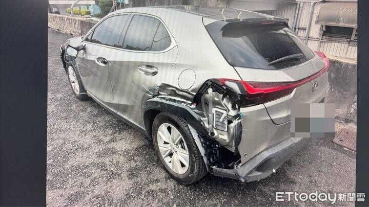 國1彰化溪州段追撞!貨車未保持距離釀禍 休旅車屁股開花