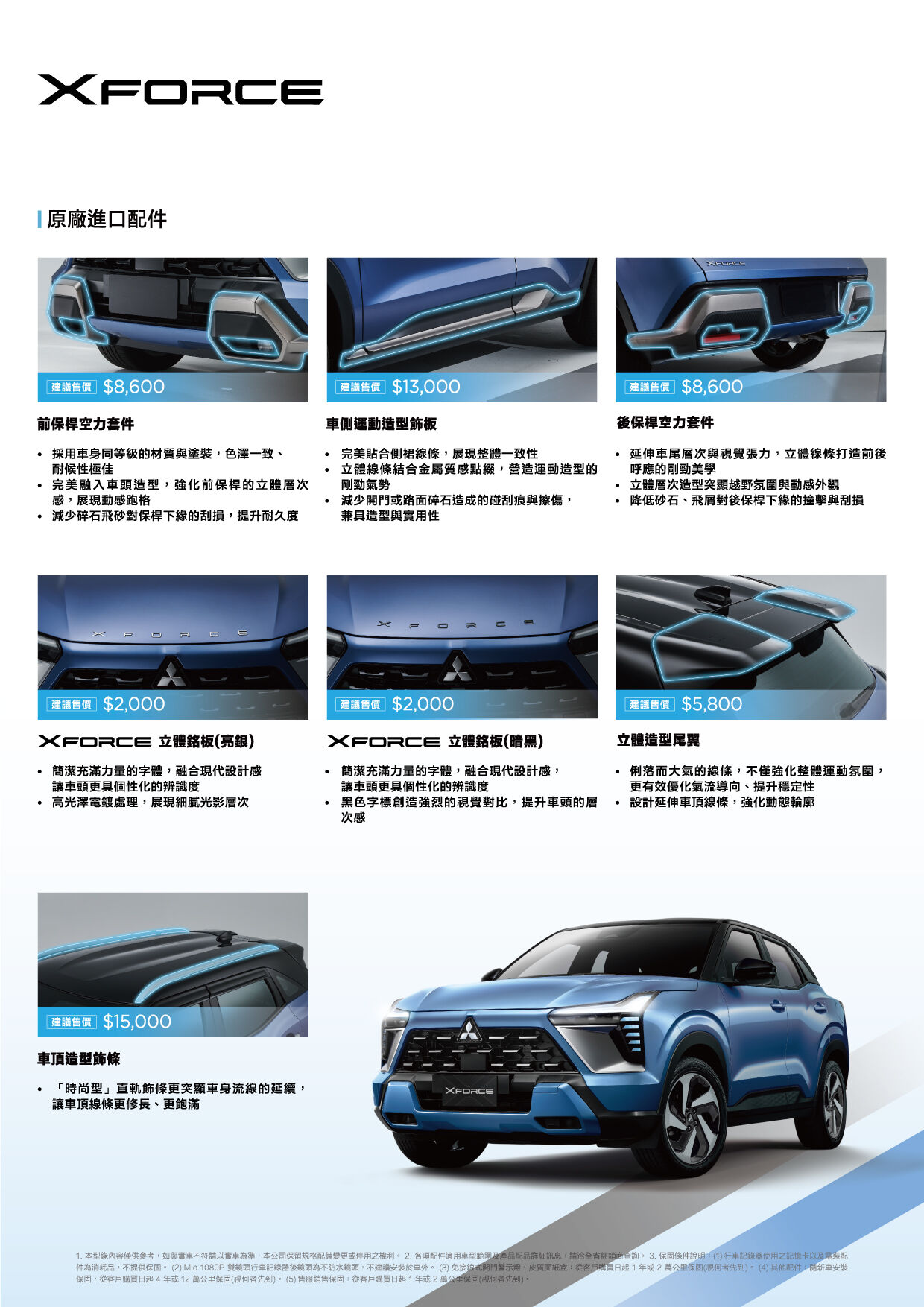 ▲本月三菱優惠不少！高人氣Xforce還有新外觀可選。（圖／翻攝自三菱）