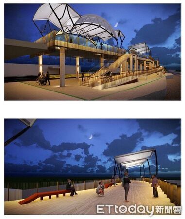 ▲游顥再推集集車站旁環山視野空中平台動土，明年中旬完工。（圖／游顥辦公室提供）