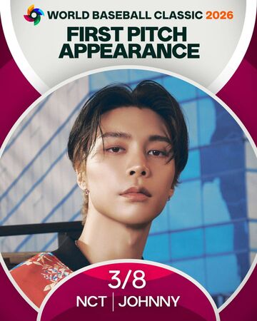 ▲人氣男團NCT成員Johnny（徐煐淏）將擔任台韓大戰開球嘉賓。（圖／翻攝自WBC官網）