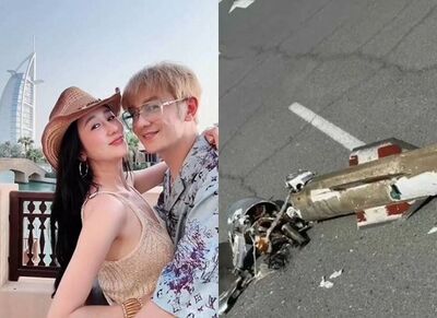 港星夫婦受困杜拜「電話打不通」！滿地飛彈殘骸　女兒淚：要平安回來