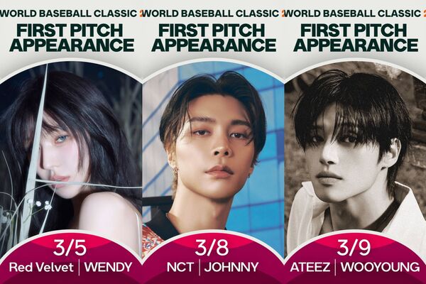 ▲Wendy、Johnny與Wooyoung將替WBC韓國隊開球。（圖／截自WBC官方IG）