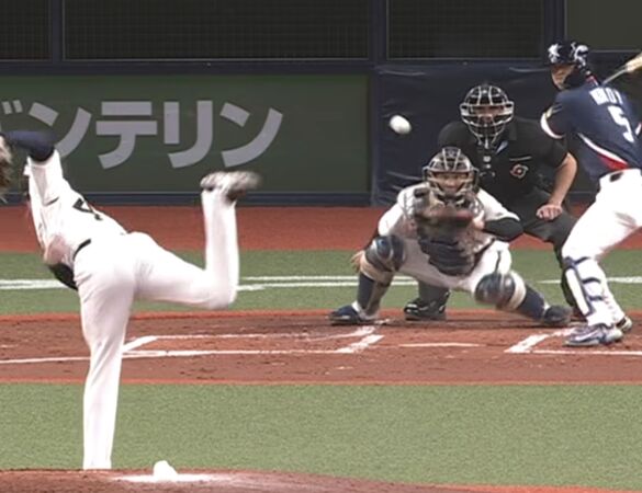 ▲片山樂生挨金倒永3分砲。（圖／截自mlb.korea）