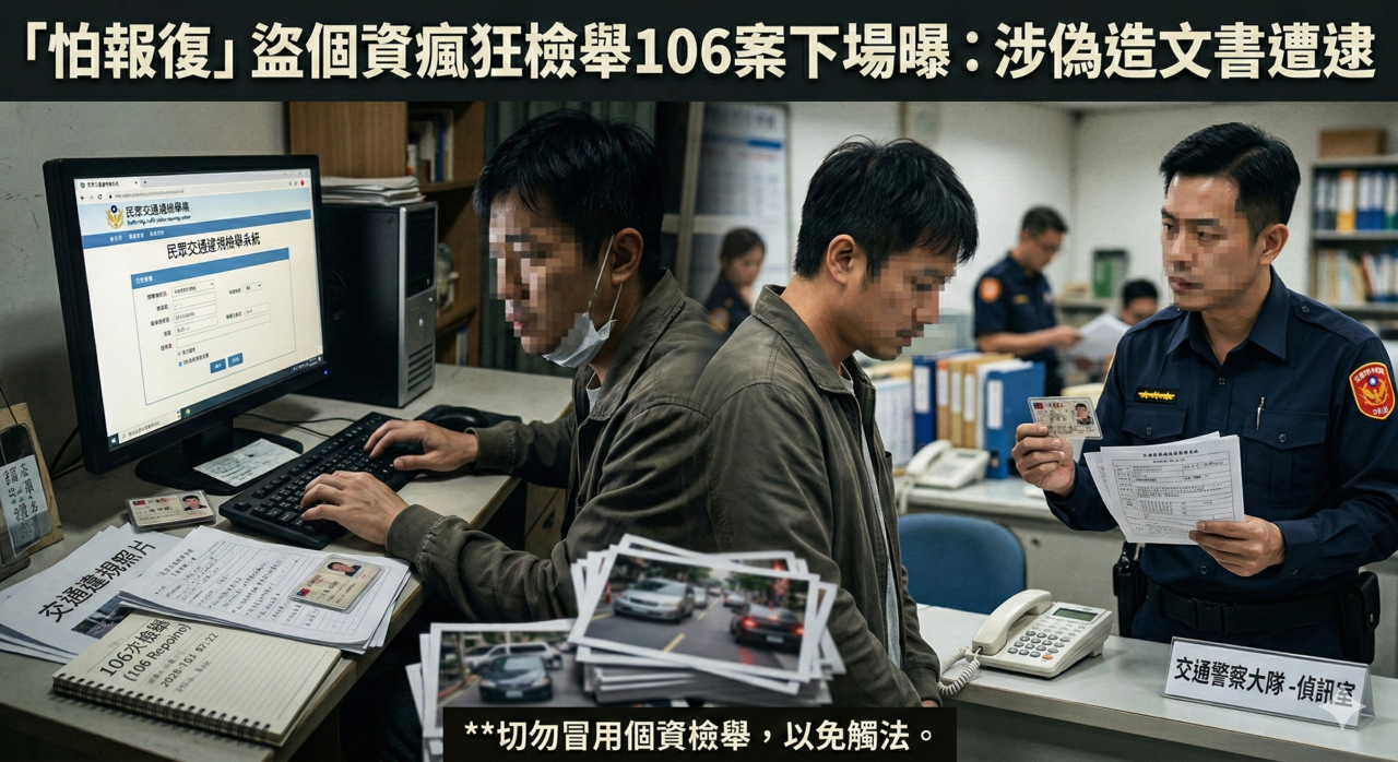 當檢舉達人怕被揍!俗辣男盜別人身分送106案 警一通電話拆穿