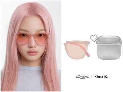 KlassiC.首度聯名巴黎萊雅　粉亮摺疊墨鏡掀「甜酷風」話題