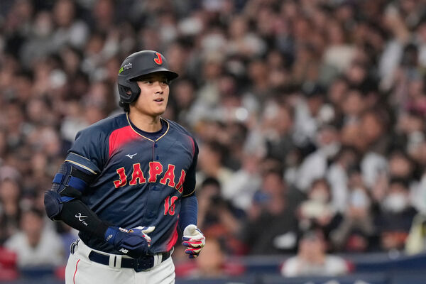 ▲WBC日本隊大谷翔平熱身賽5打數都繳白卷。（圖／達志影像／美聯社）