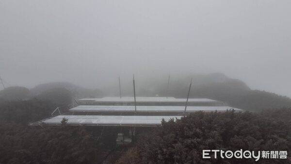 玉山0304下雪。（圖／氣象署）