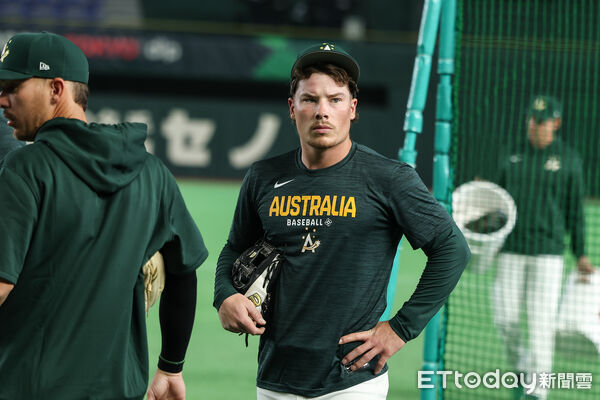 ▲澳洲隊野手巴扎拉。（圖／記者林敬旻攝）