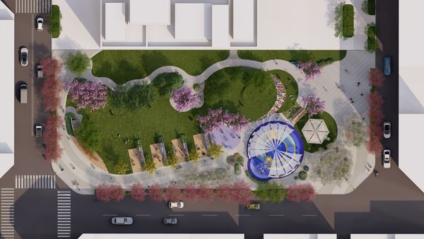 ▲台中市首座塗鴉主題公園「菜奇鴉公園」，3月開工，預計10月完工。（圖／台中市建設局提供）