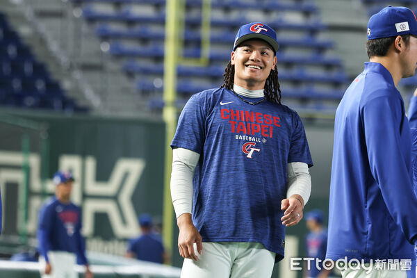 ▲中華隊張育成。（圖／記者林敬旻攝）