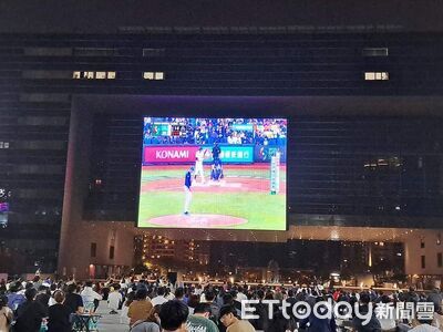 全台最大戶外螢幕直播台日大戰　盧秀燕喊話球迷：要飲日嗑日