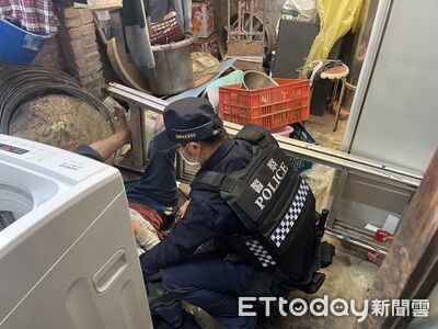 獨居老翁地震受困一整夜 南警破門救援挽回一命