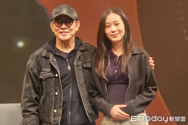 ▲李連杰與小女兒Jada。（圖／記者蕭采薇攝）