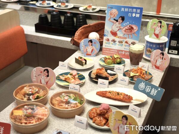 ▲爭鮮餐飲集邀請李多慧擔任「超鮮應援女神」，打造期間限定「甜心應援壽司系列」。（圖／爭鮮集團提供）
