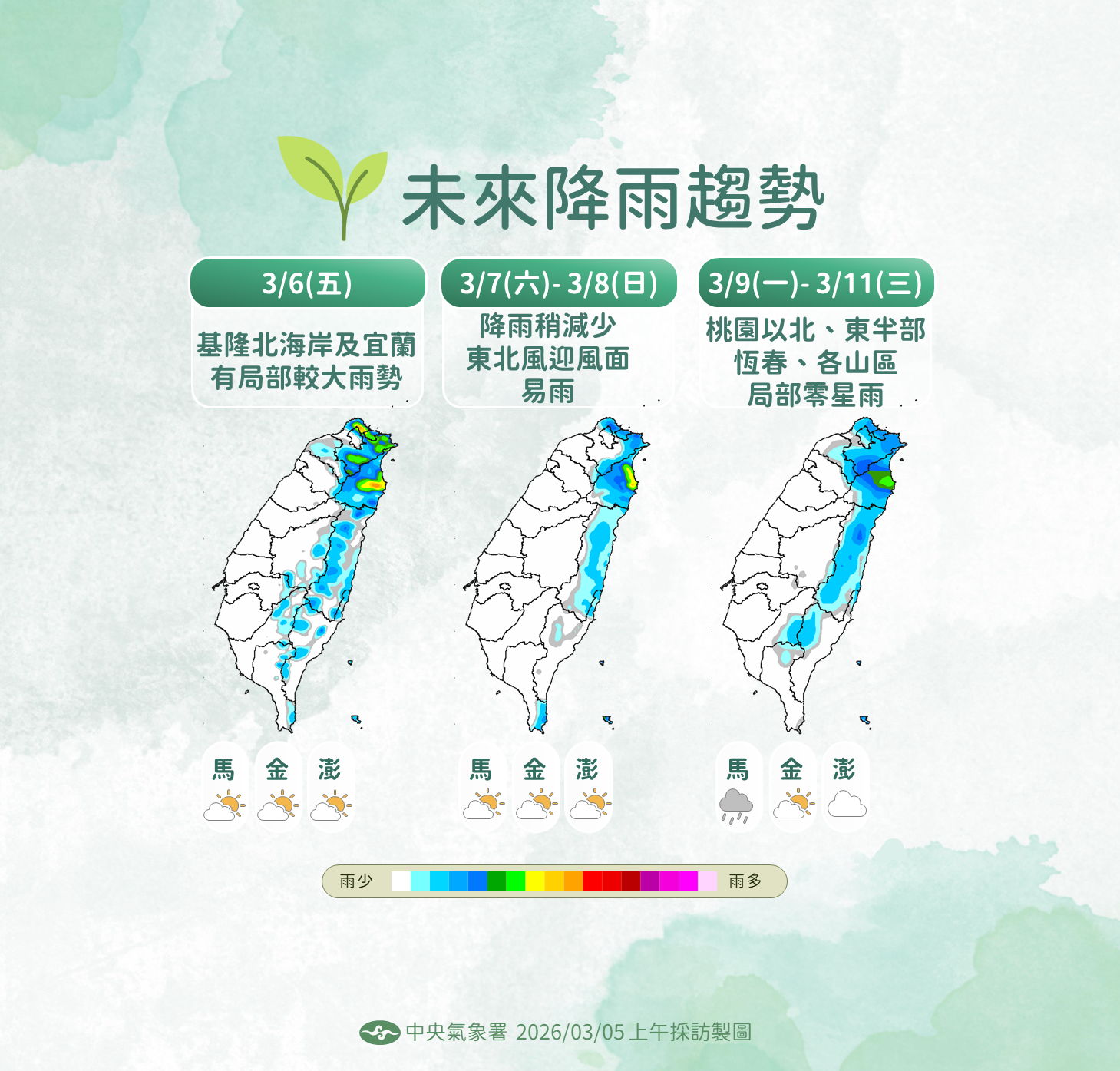 ▲▼未來一周天氣。（圖／氣象署提供）