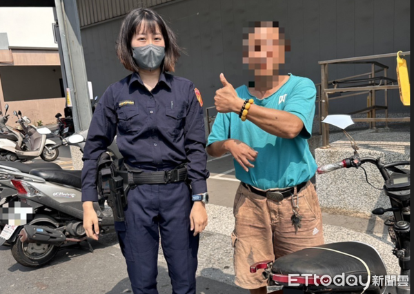 ▲枋寮警方幫楊男找回愛車。（圖／記者陳崑福翻攝）
