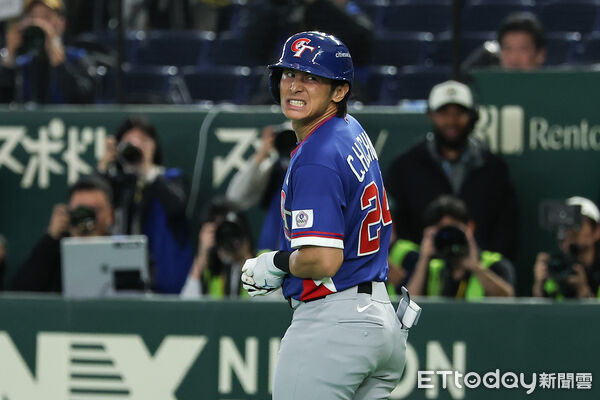 ▲WBC中華隊陳傑憲遭觸身球傷退。（圖／記者林敬旻攝）