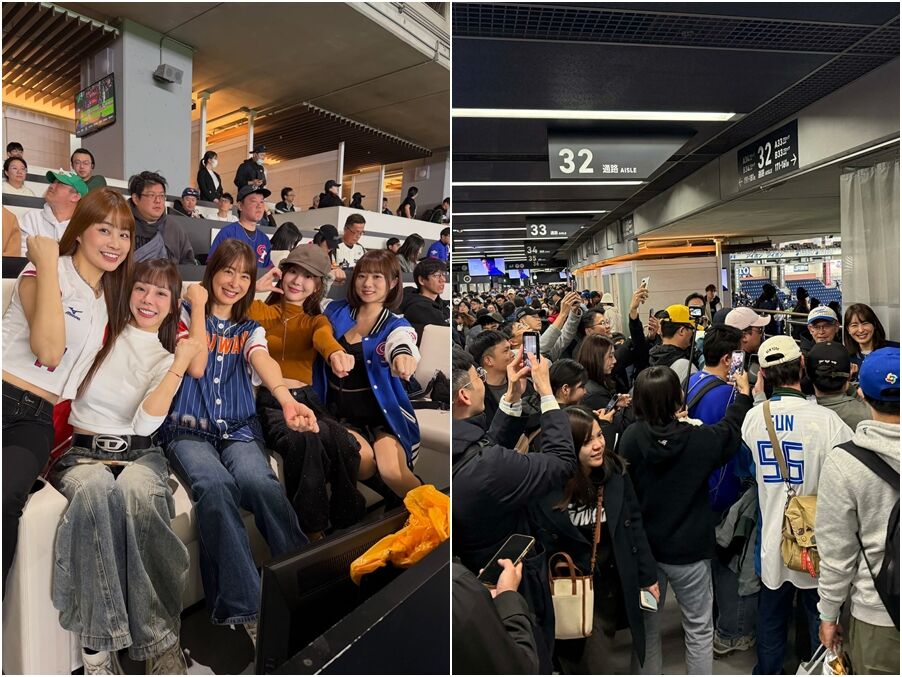 ▲▼賈永婕赴東京巨蛋為中華隊加油。（圖／翻攝賈永婕粉絲團）