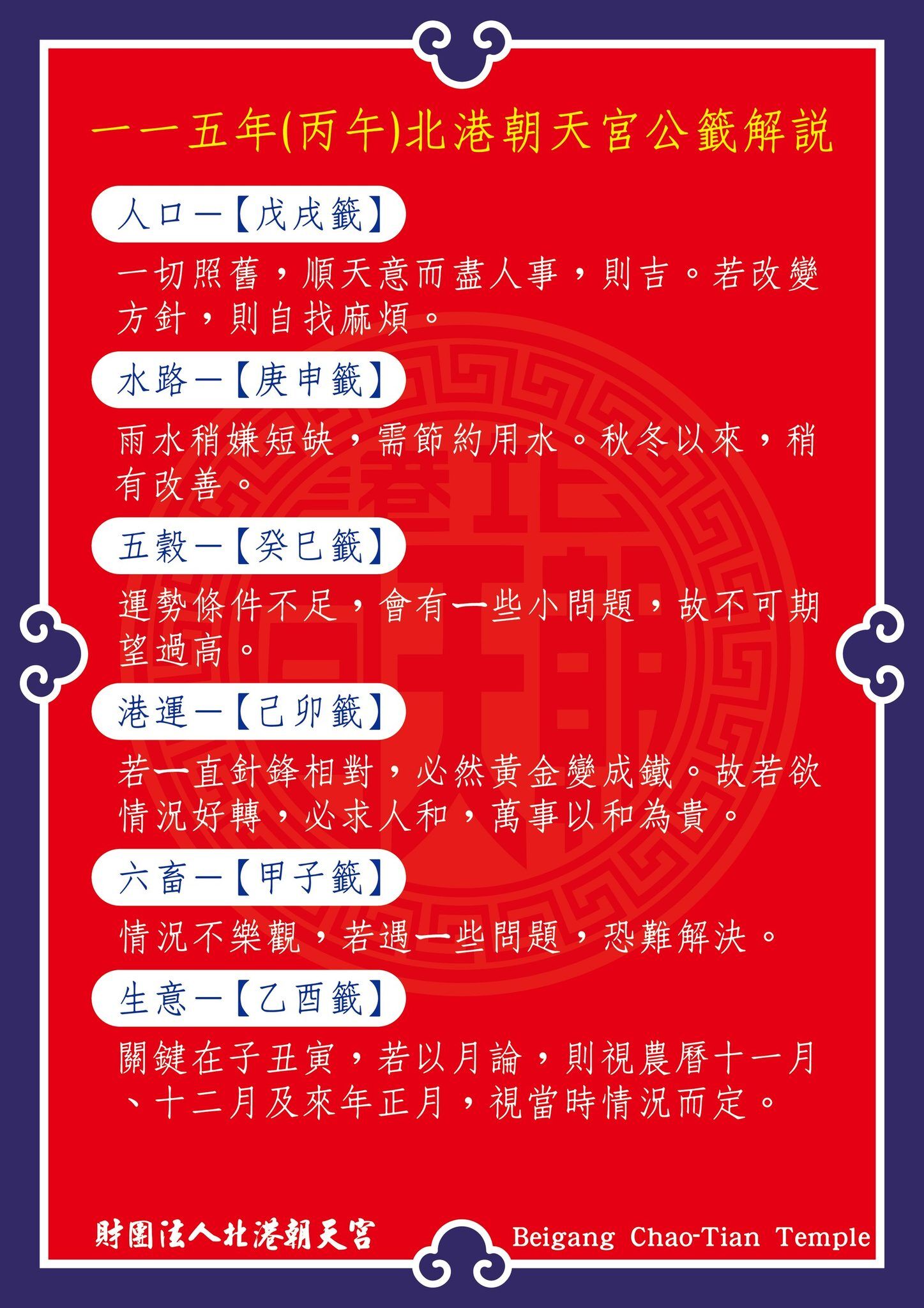 ▲▼雲林朝天宮抽國運籤。（圖／翻攝朝天宮粉絲團）