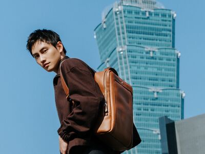 范少勳都會型男後背包藏驚喜　萬寶龍巧思可變公事包