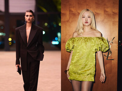 時裝周／Rosé在Saint Laurent秀場耍美！經典吸煙裝革新更性感