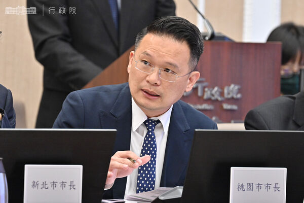 ▲桃園市副市長蘇俊賓今天出席行政院院會時提出建言。（圖／行政院提供）
