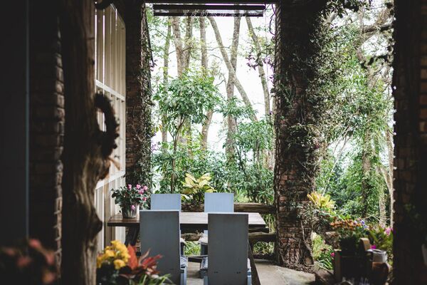 ▲▼新竹咖啡廳推薦！藏身在森林中的紅磚玻璃屋。（圖／部落客黑皮提供）