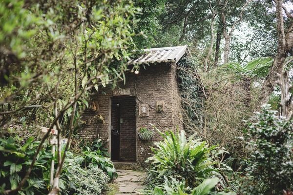 ▲▼新竹咖啡廳推薦！藏身在森林中的紅磚玻璃屋。（圖／部落客黑皮提供）