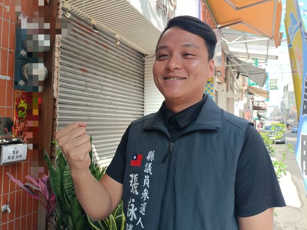 ▲彰化縣議員參選人張詠勝。（圖／記者唐詠絮攝）