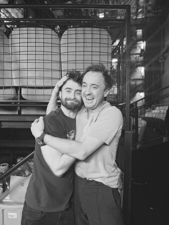 ▲「哈利波特」丹尼爾雷德克里夫（Daniel Radcliffe）和「馬份」湯姆費爾頓（Tom Felton）合體。（圖／翻攝自IG）