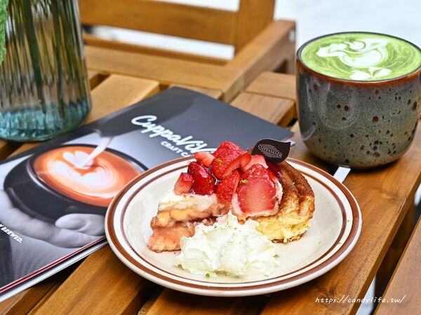 ▲▼台中美術園道新開幕咖啡館「Cuppa ViVi」，必點千層蛋糕、巴斯克蛋糕。（圖／部落客糖糖提供）