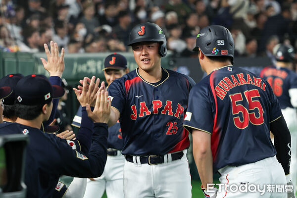 ▲日本隊岡本和真。（圖／記者林敬旻攝）