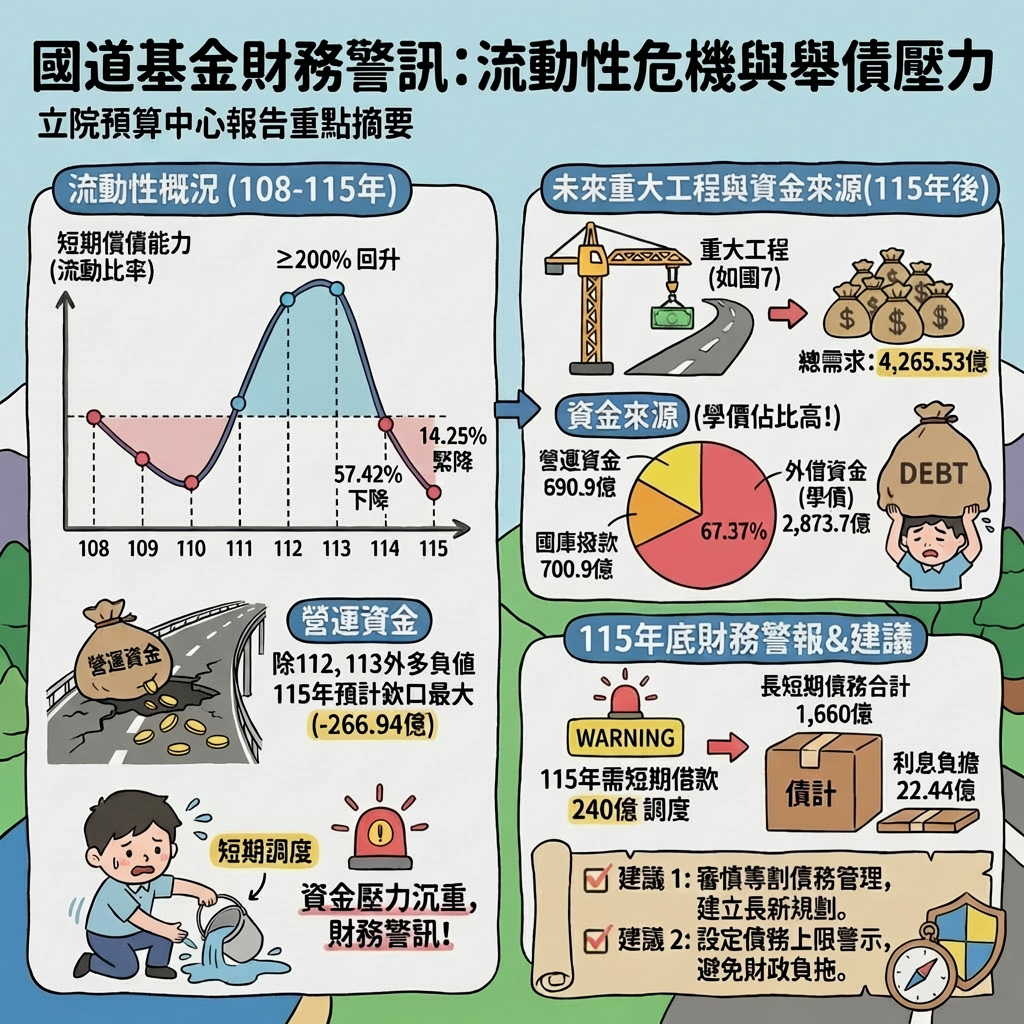 ▲▼國道基金財務狀況。（AI協作圖／記者李姿慧製作，經編輯審核）