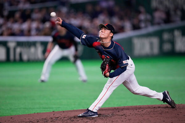 ▲山本由伸、若月健矢。（圖／達志影像／美聯社）