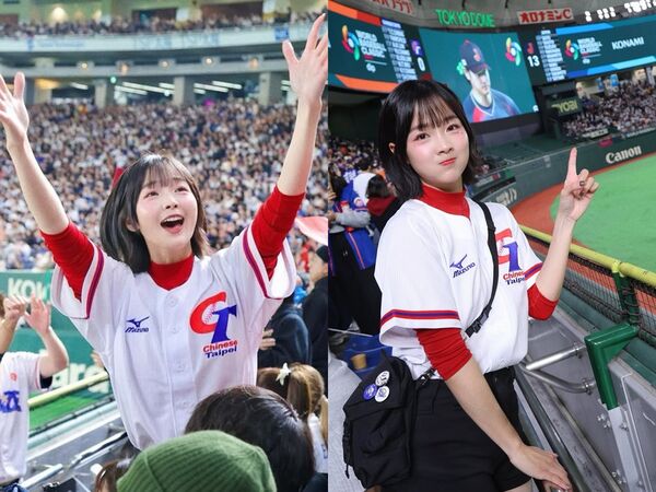 ▲▼籃籃在比賽中「祈禱全壘打」的表情被轉播鏡頭捕捉。（圖／翻攝自IG）