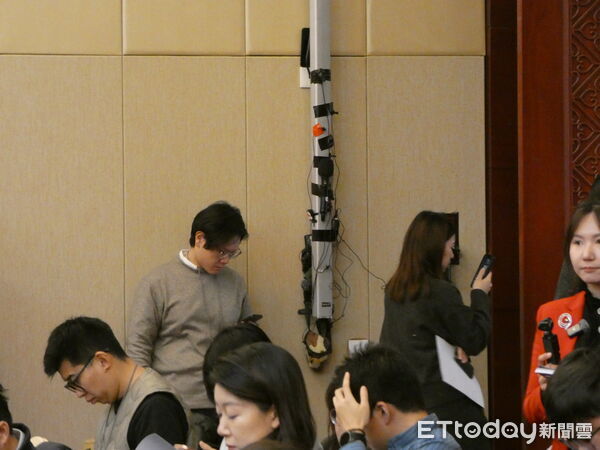 ▲▼大陸全國人大會議海南代表團今（7）日向媒體開放，海南省委書記馮飛、海南省長劉小明、海南省財政廳廳長蔡強出席。（圖／記者陳冠宇攝）