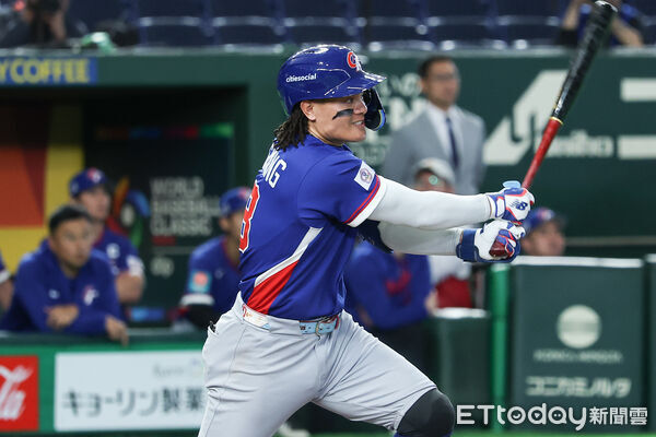 ▲中華隊張育成。（圖／記者林敬旻攝）