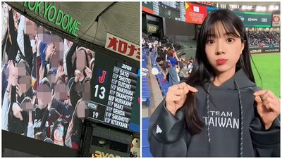 「中職最正MC」登經典賽大螢幕！0包袱特寫全被拍  笑哭：怎麼都這種