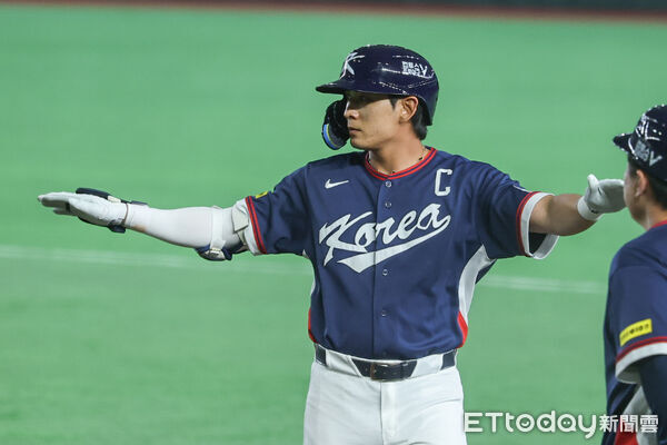▲韓國隊李政厚安打。（圖／記者林敬旻攝）