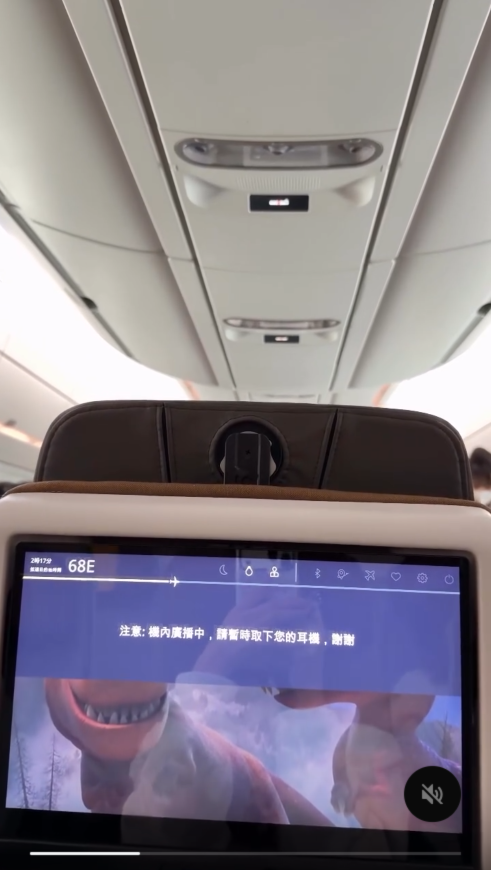 ▲▼樂天美女總監氣喘返台「機長報喜」全機歡呼。（圖／翻攝自Threads／sunnie_cat0111）