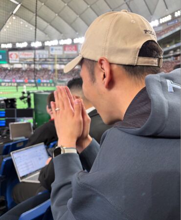 ▲李洋東京巨蛋觀賞中華隊大戰南韓，對於中華隊贏球相當感動。（圖／運動部提供）