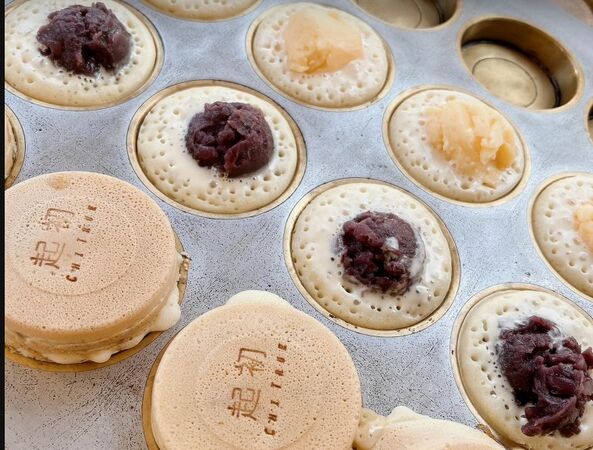 ▲彰化花壇兌換祭品文將發送紅豆餅。（圖／翁啟祐提供）