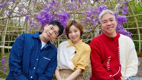 ▲王瞳與小鹿、阿甘到嘉義瑞里春遊。（圖／民視提供）